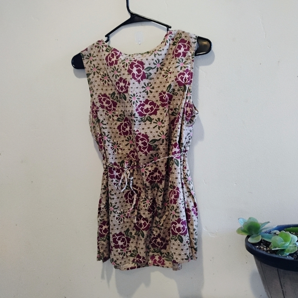 High Sierra Floral Print Sleeveless Blouse. Size L.  C104​​​​​ - Picture 2 of 9